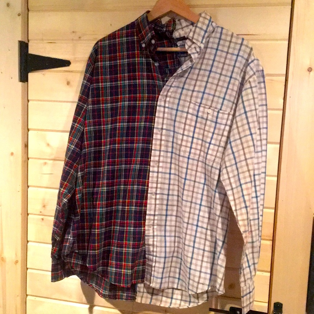 Half-and-Half Button Up